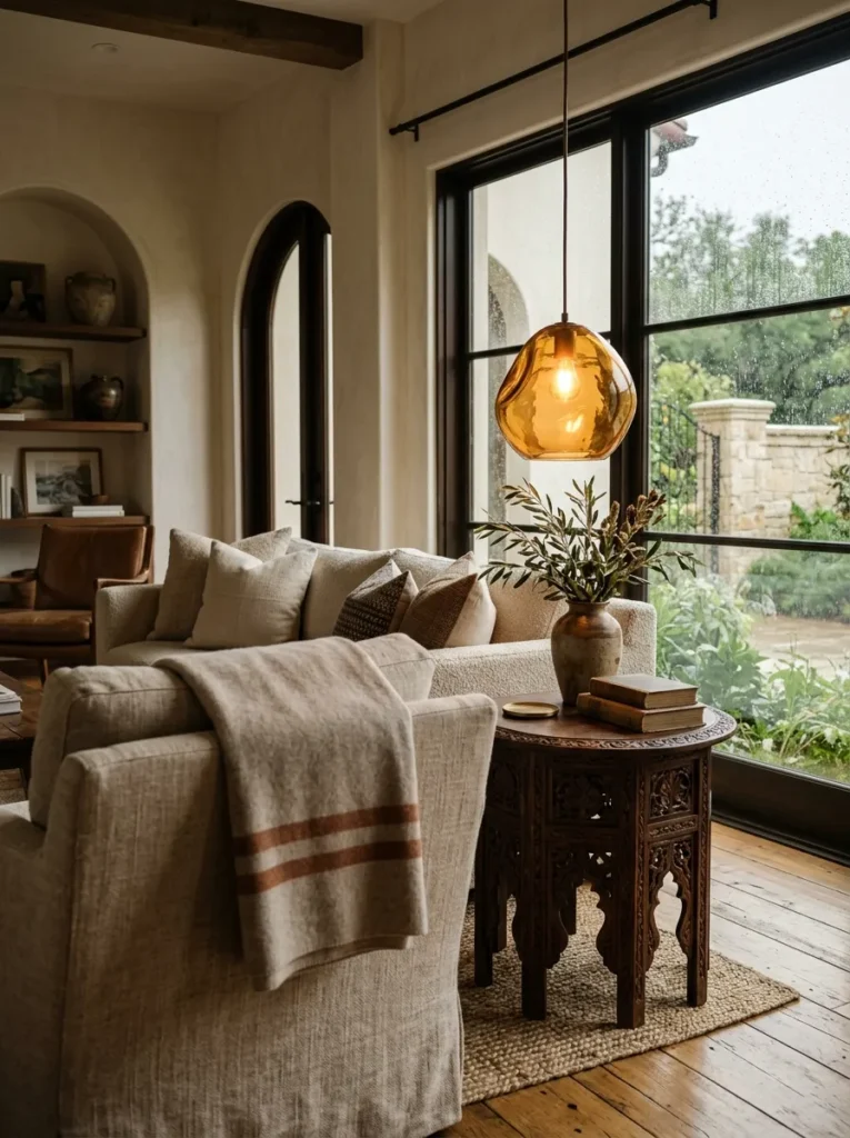 Amber Glass Fixture