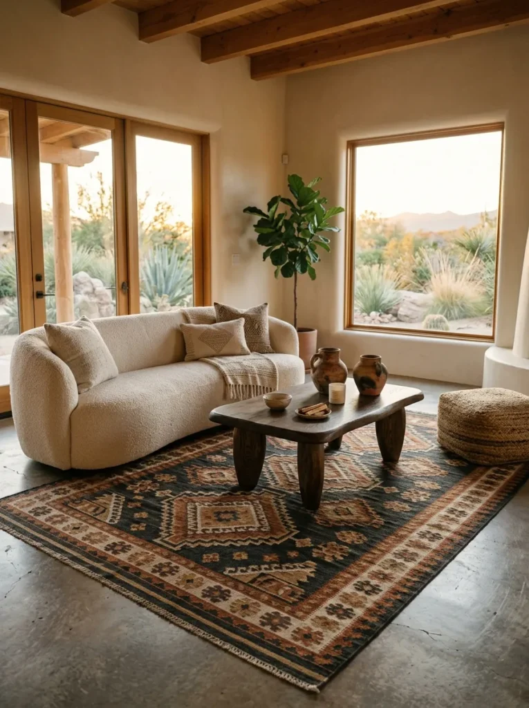 Aztec Pattern Rug