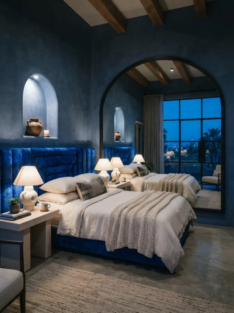 Bold Cobalt Headboard