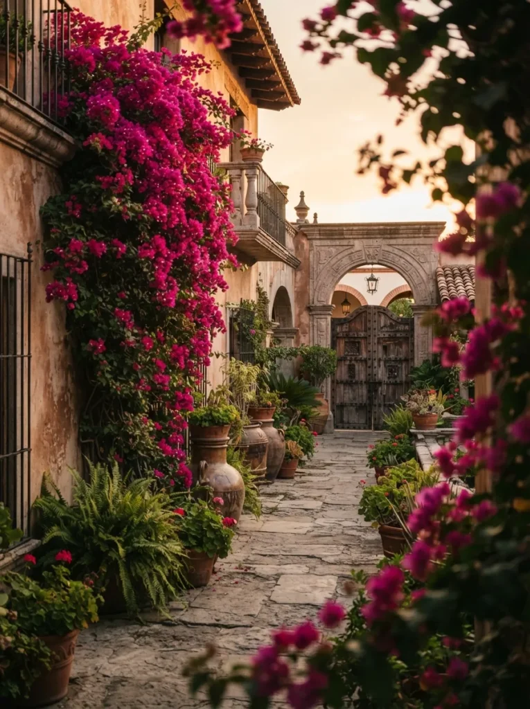 Bougainvillea Vine Wall