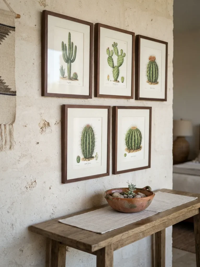 Cactus Print Decor