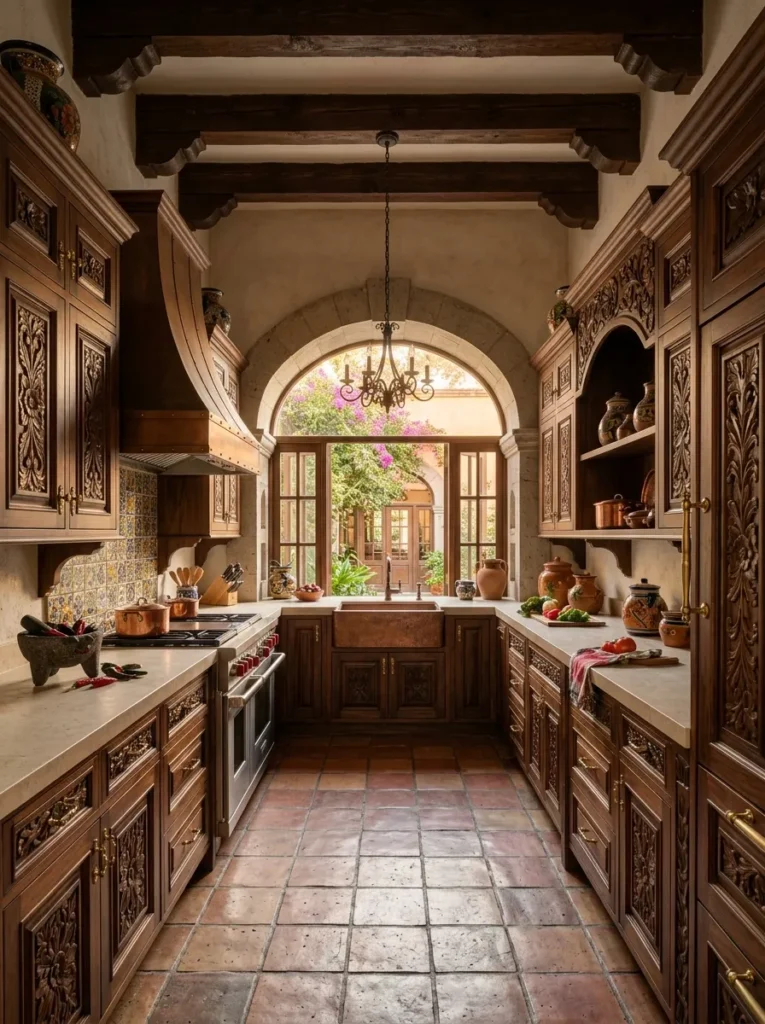 Carved Wood Cabinetry