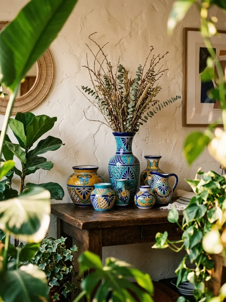 Clustered Talavera Vases
