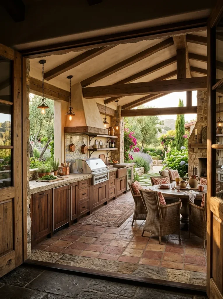 Covered Outdoor Kitchen