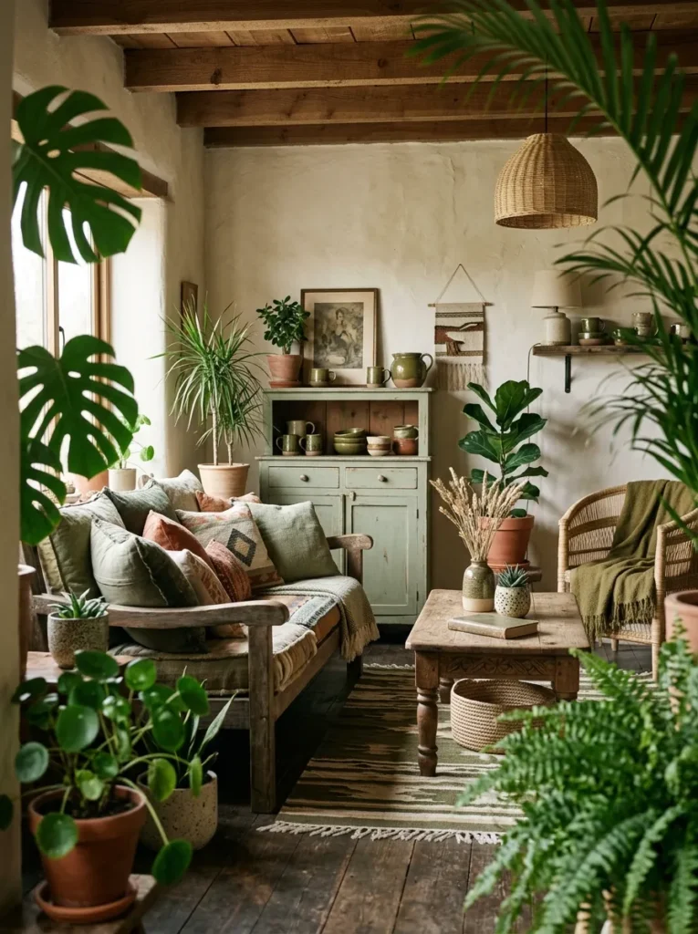 Earthy Green Accents