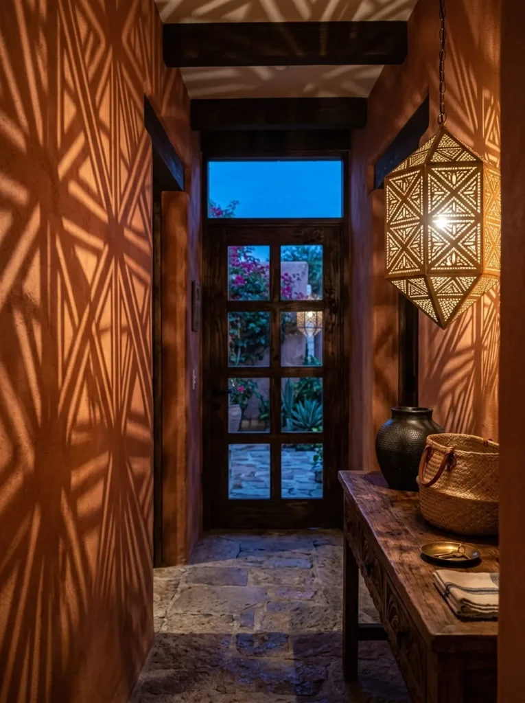 Geometric Cutout Lantern