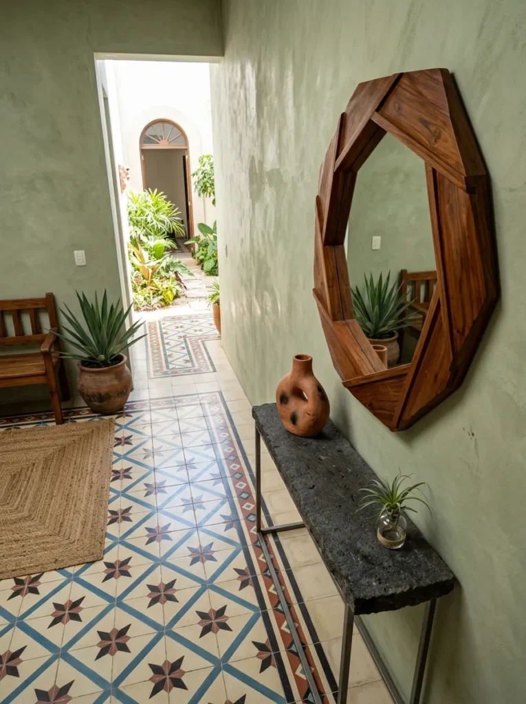 Geometric Mexican Mirror