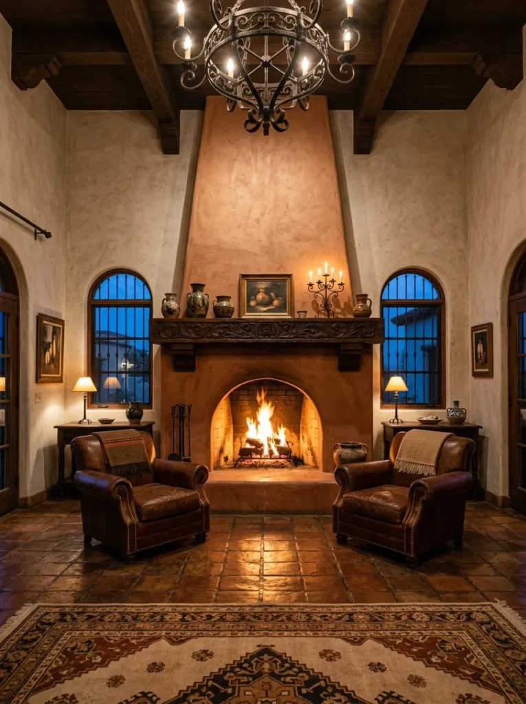 Hacienda Fireplace