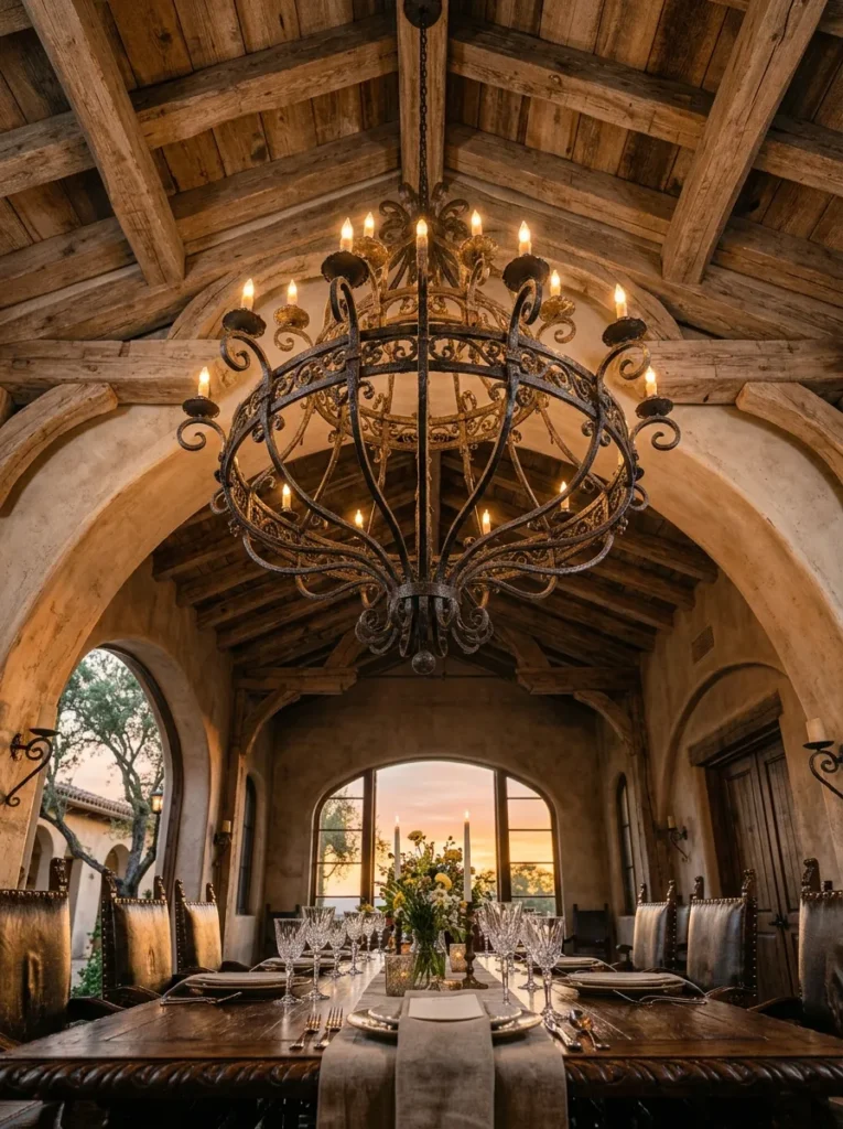 Hand-Forged Iron Chandelier