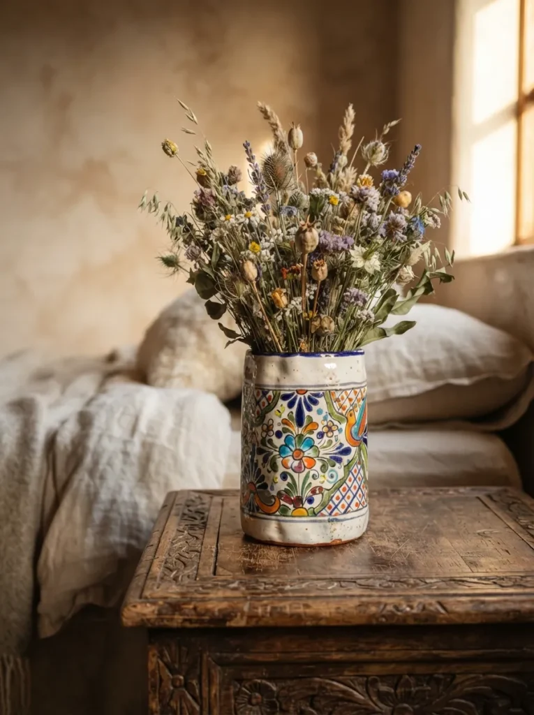 Hand-Painted Ceramic Vase