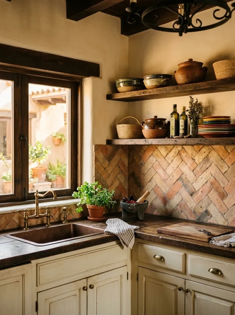 Herringbone Terracotta Tiles
