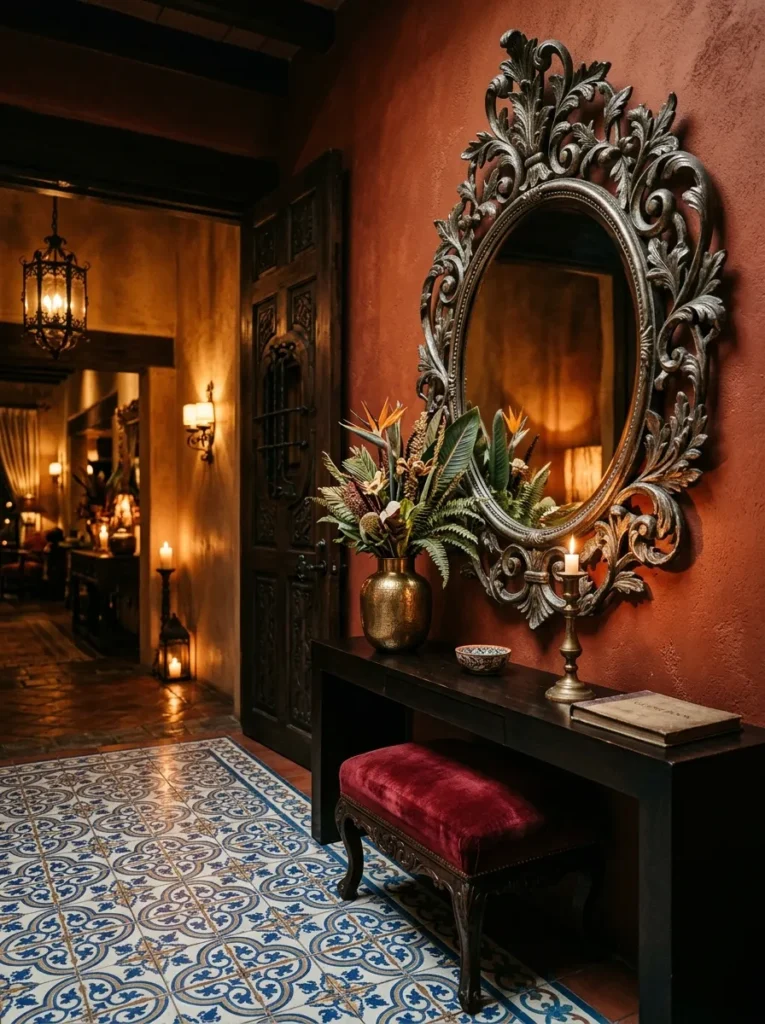 Ornate Metal Mirror