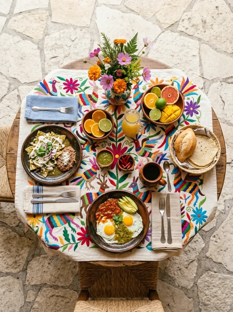 Otomi Embroidered Tablecloth