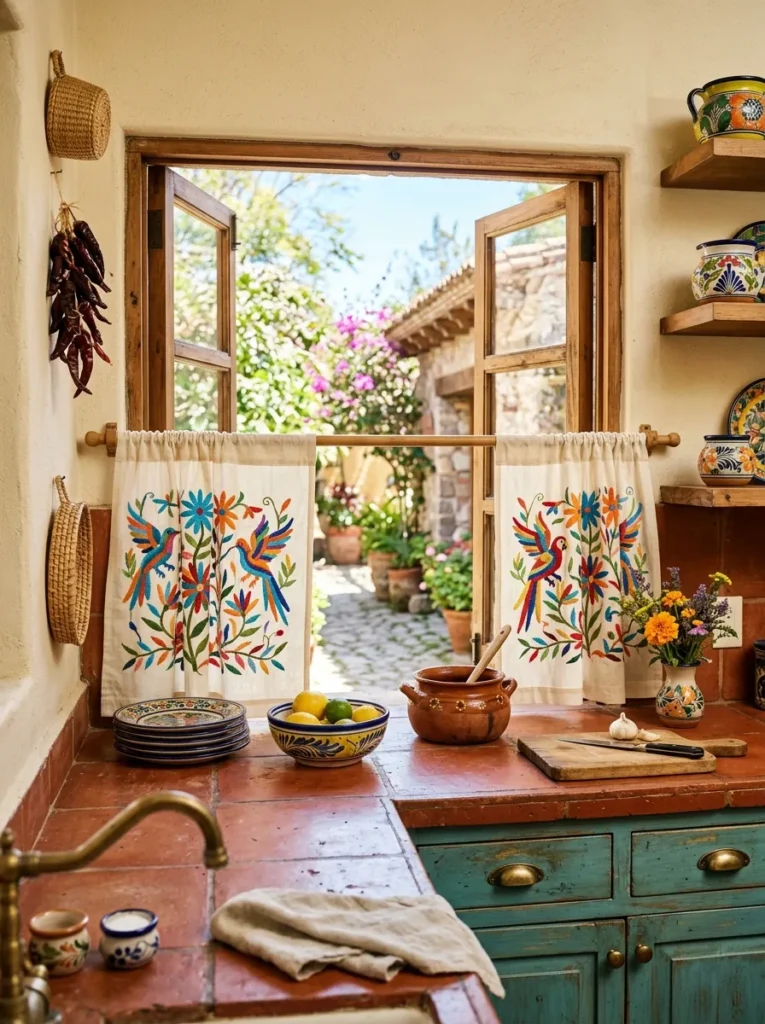 Otomi Kitchen Curtains