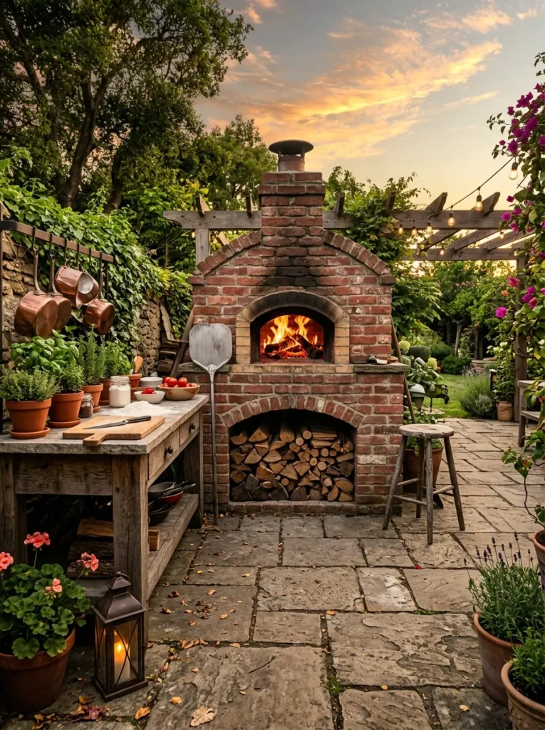 Outdoor Brick Pizza Oven