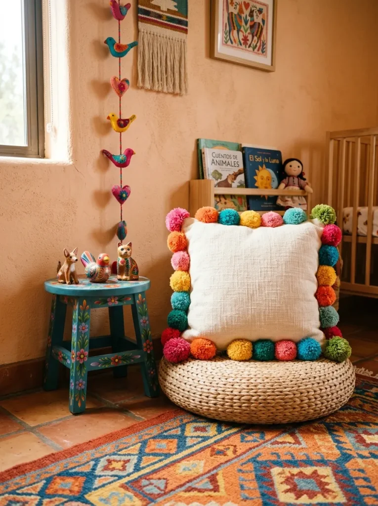 Pom Pom Trim Pillow