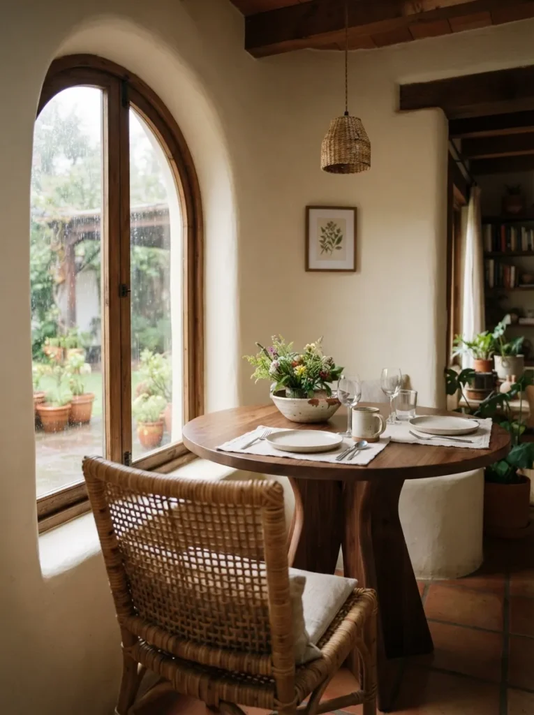 Round Wood Table
