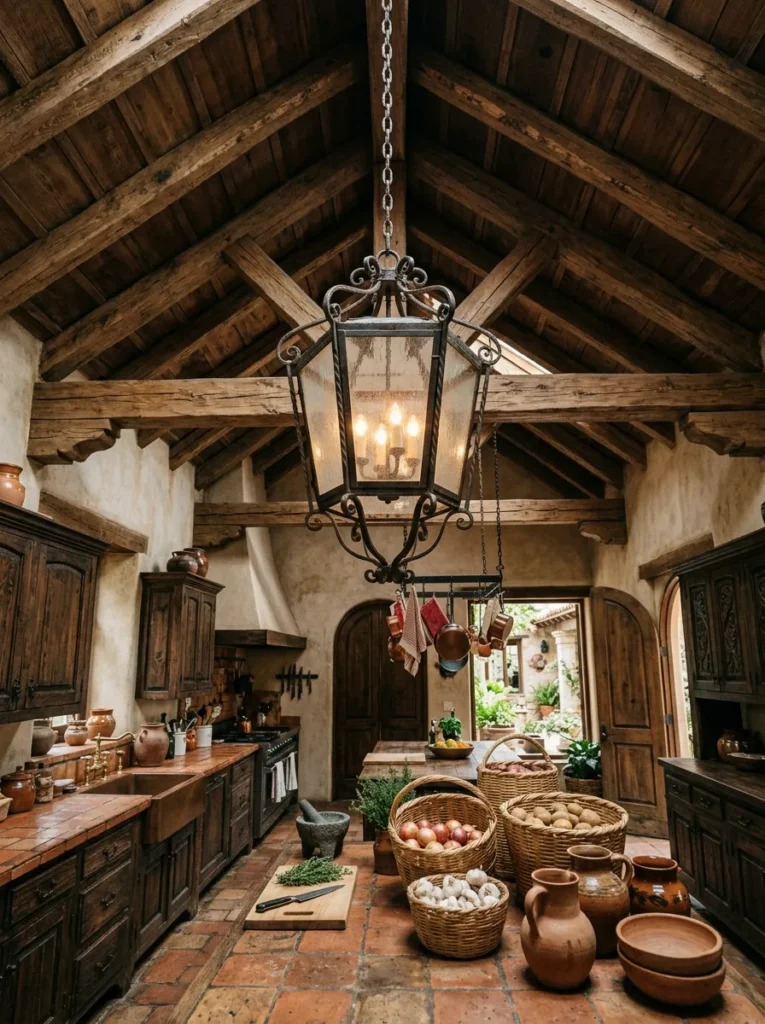 Rustic Lantern Chandelier