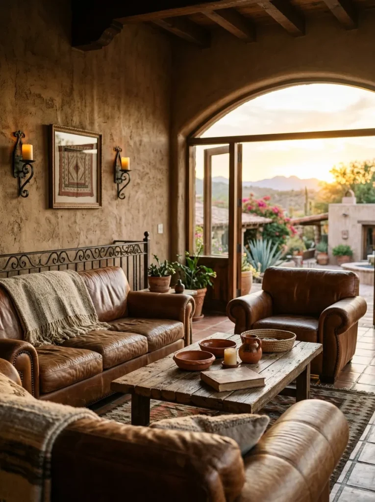 Rustic Leather Sofas