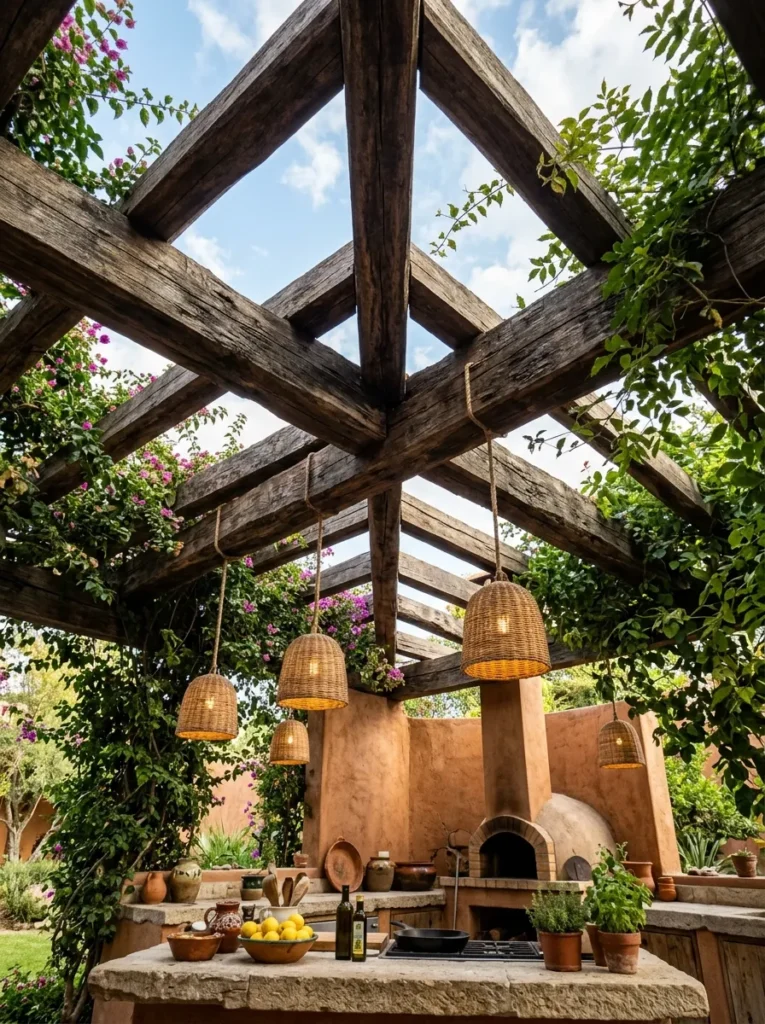 Rustic Wood Pergola