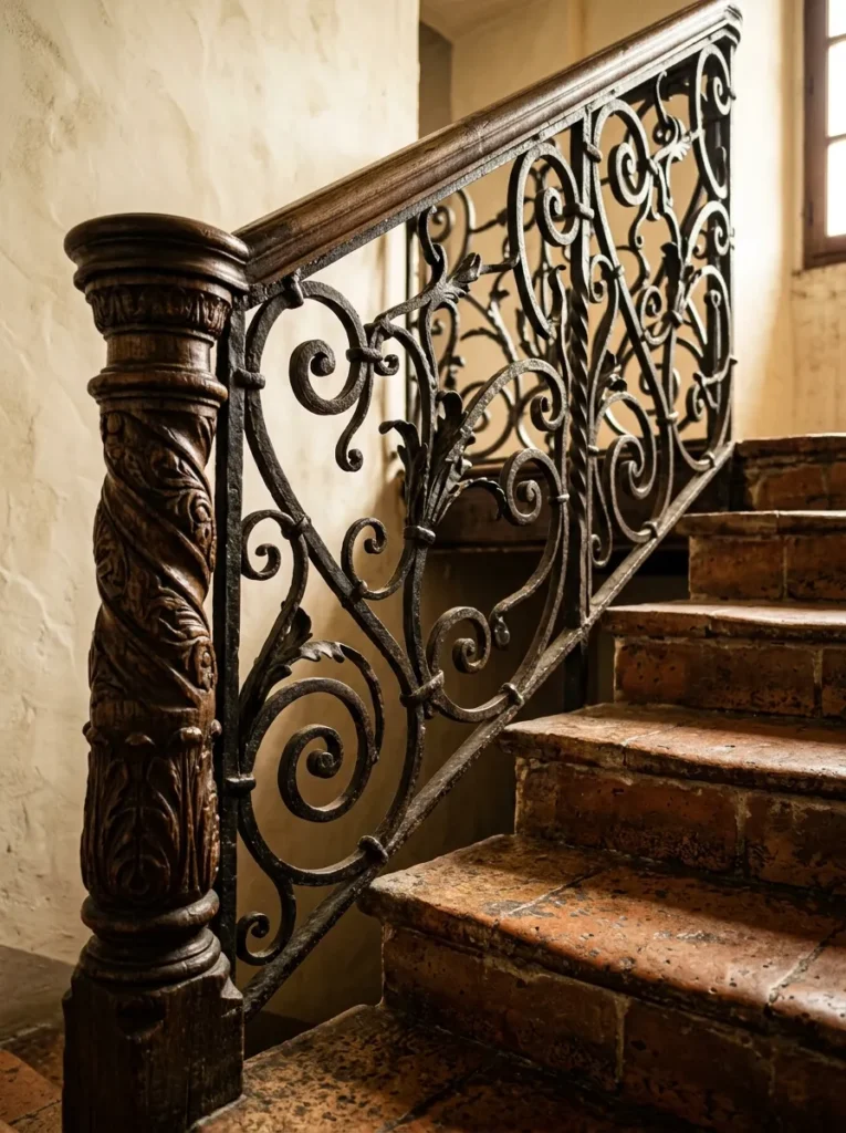 Scrollwork Railing Detail