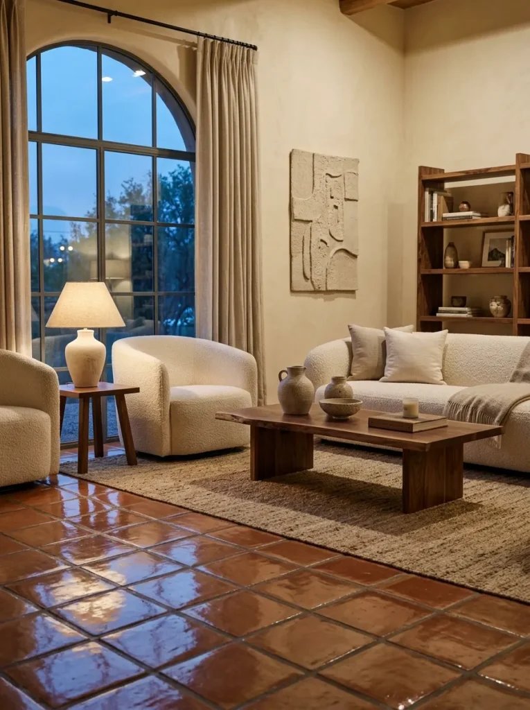Sealed Saltillo Flooring