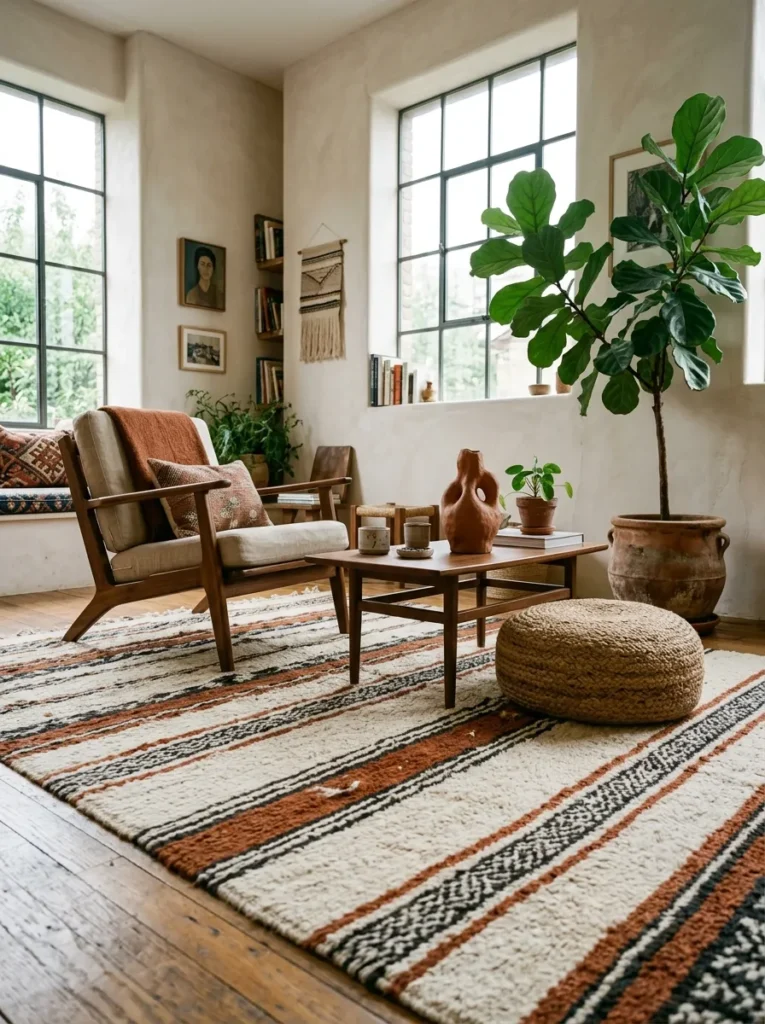 Striped Boho Rug