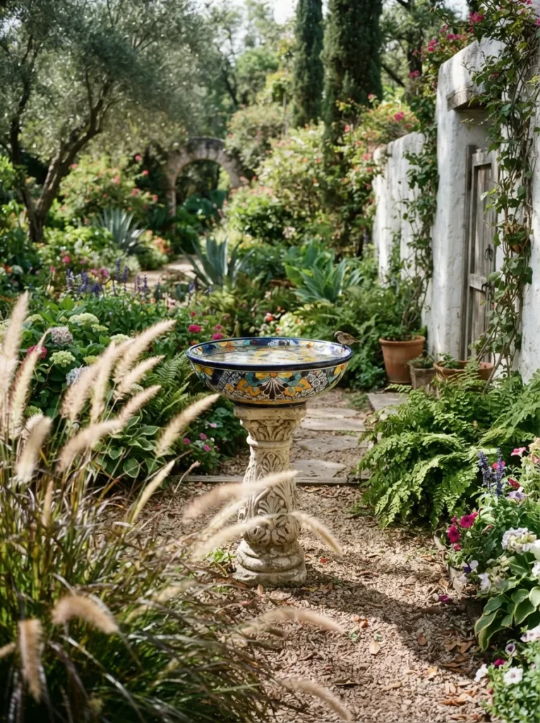 Talavera Bird Bath
