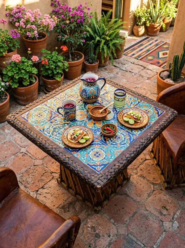 Talavera Tile Table