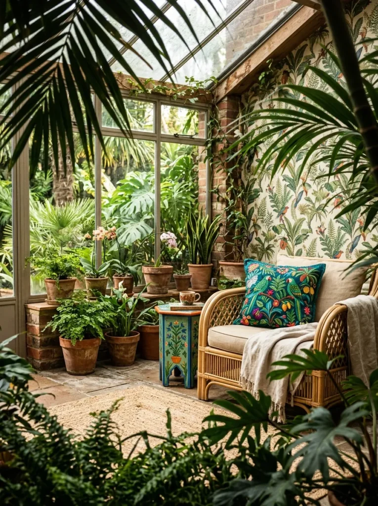 Tropical Parrot Motif
