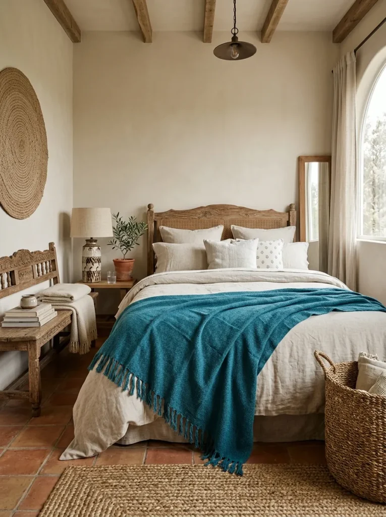 Turquoise Throw Accent