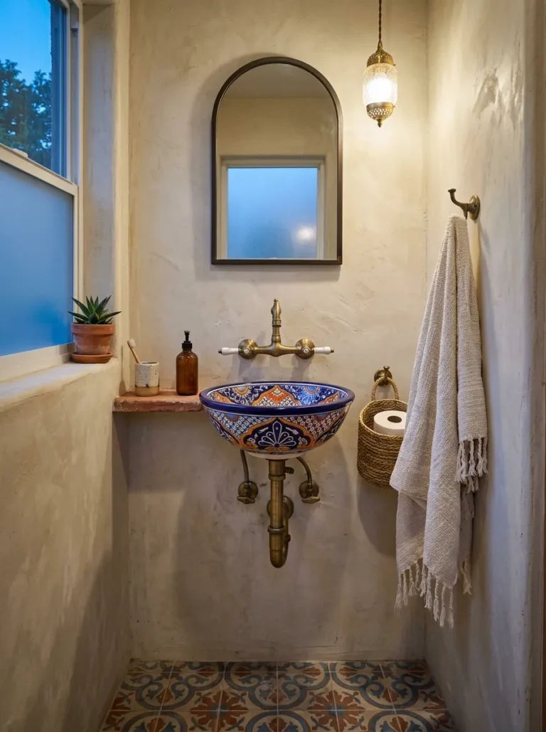 Wall-Mounted Talavera Sink
