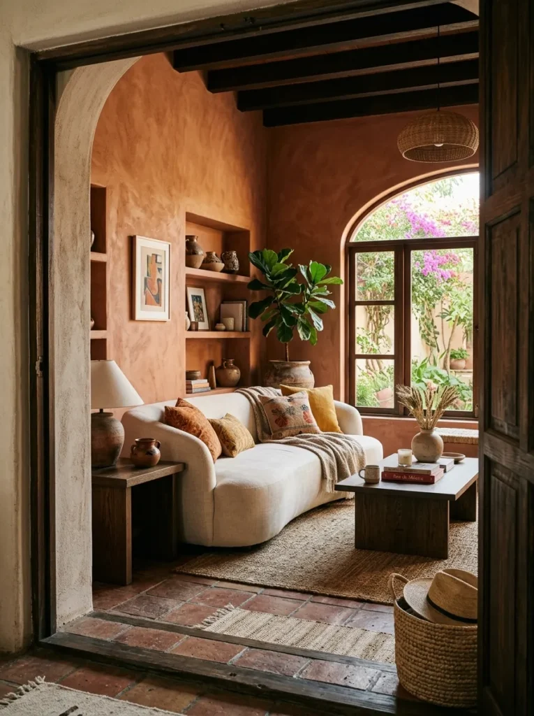 Warm Terracotta Walls