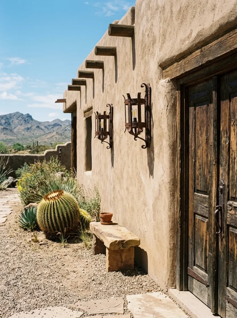Weathered Iron Sconces