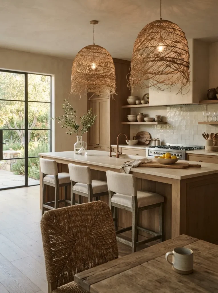 Woven Basket Pendants