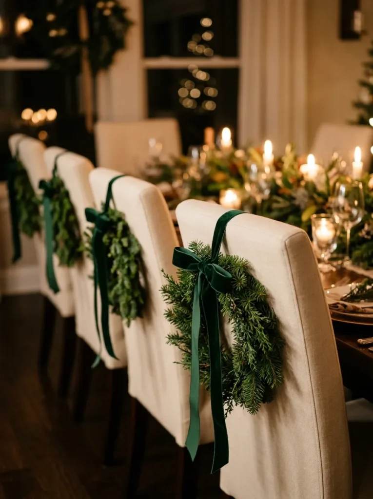Christmas Chair Back