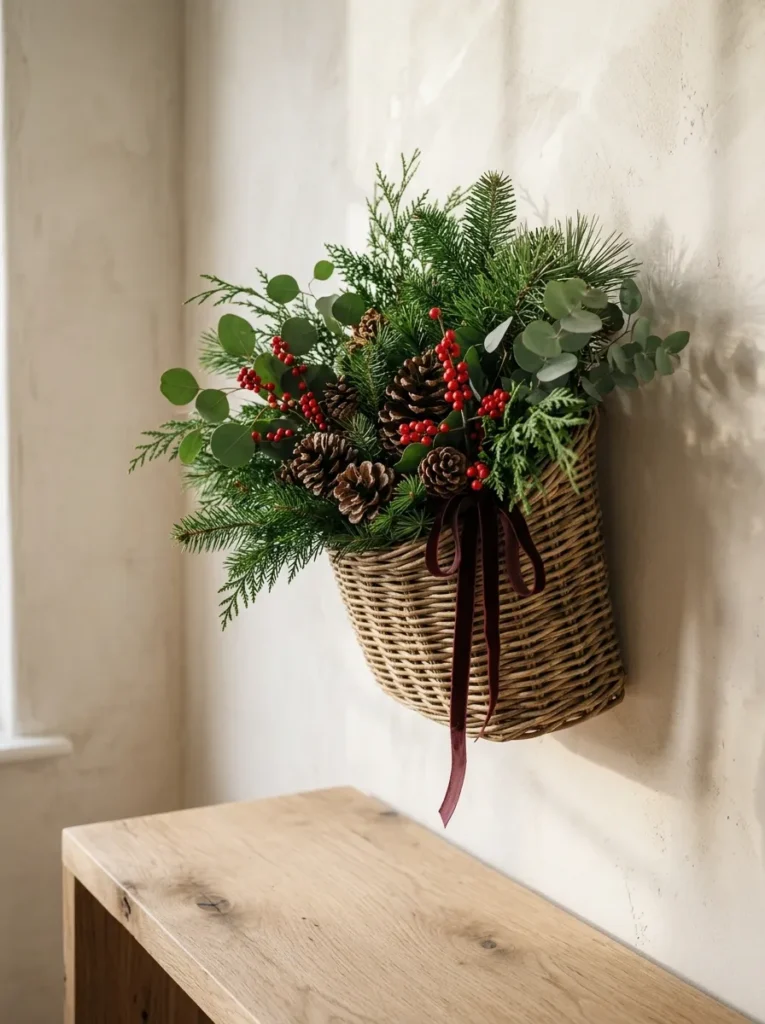 Christmas Wall Basket