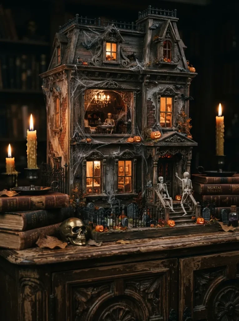 Creepy Dollhouse Display