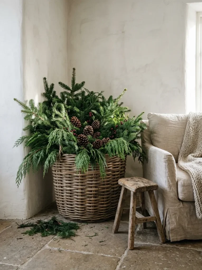  Evergreen Corner Basket