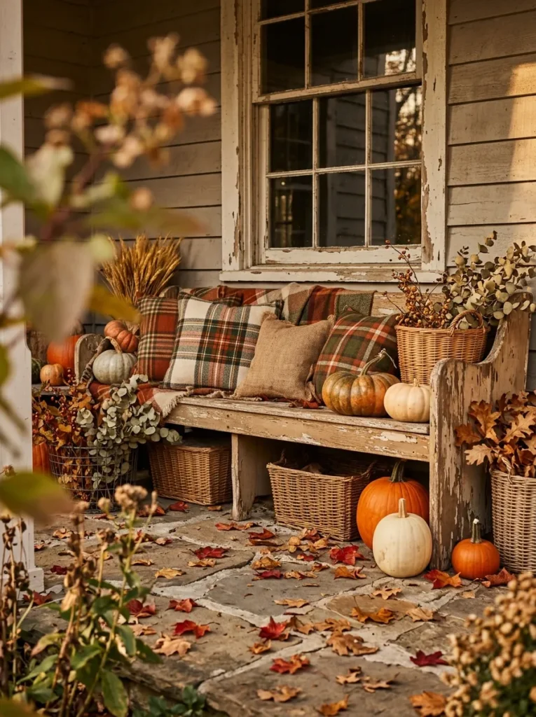 Farmhouse Bench Vignette