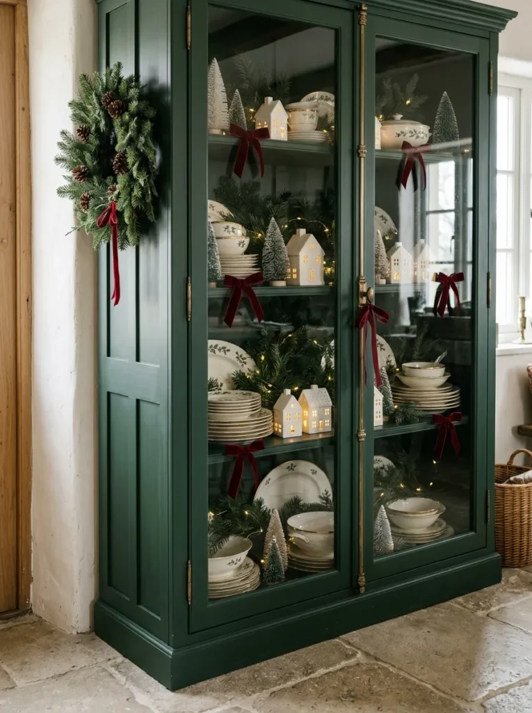 Festive Cabinet Styling