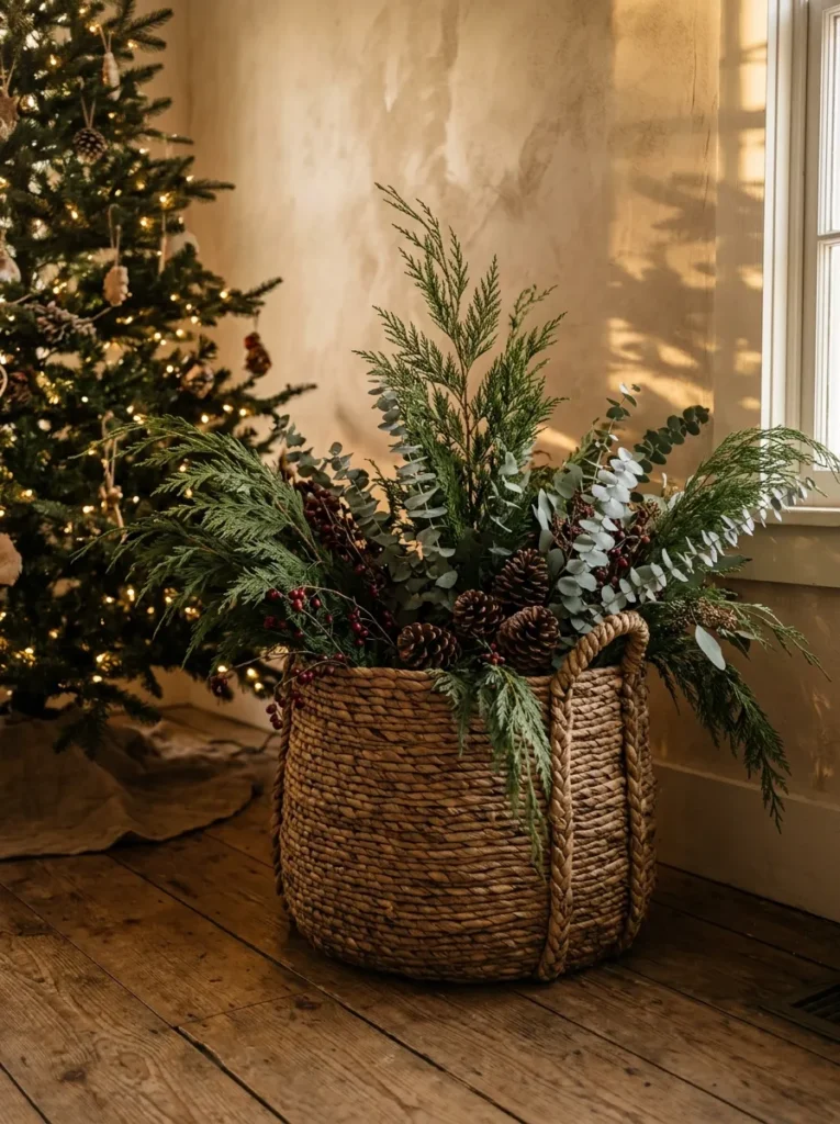 Festive Floor Basket