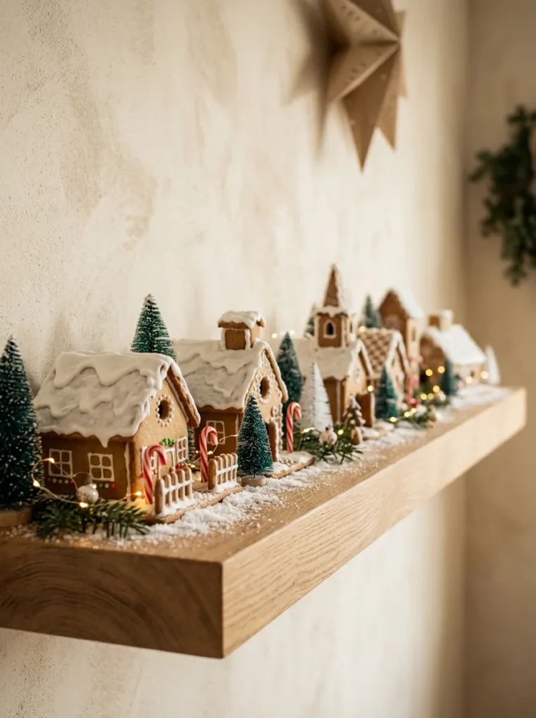 Gingerbread Village Shelf