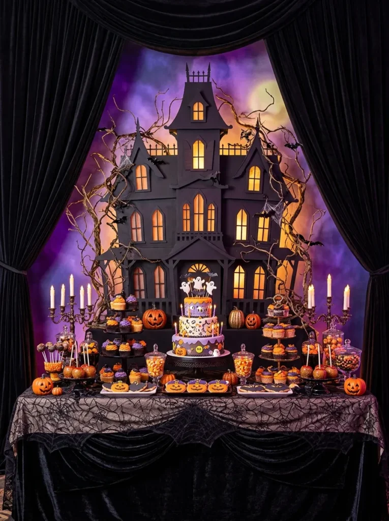 Haunted House Backdrop