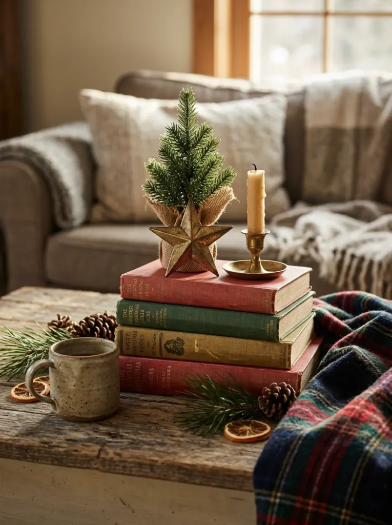 Holiday Book Stack