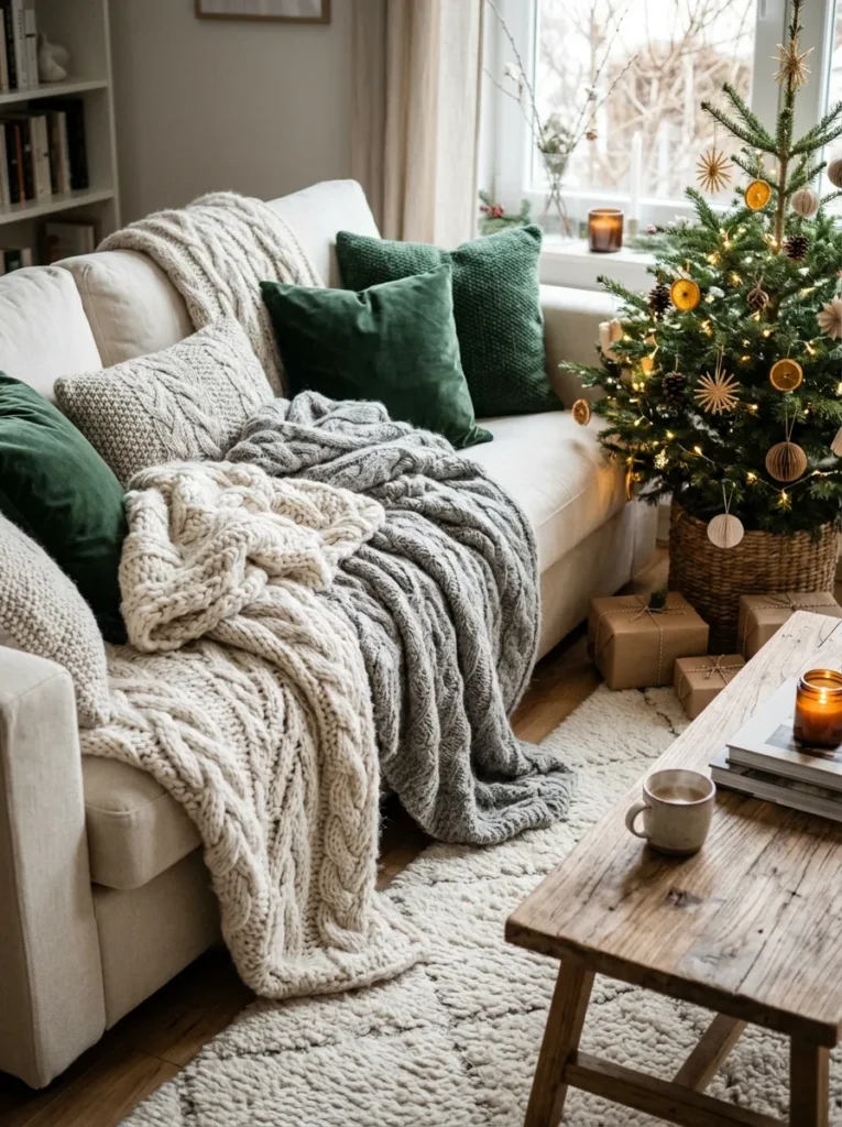 Layered Knit Throws