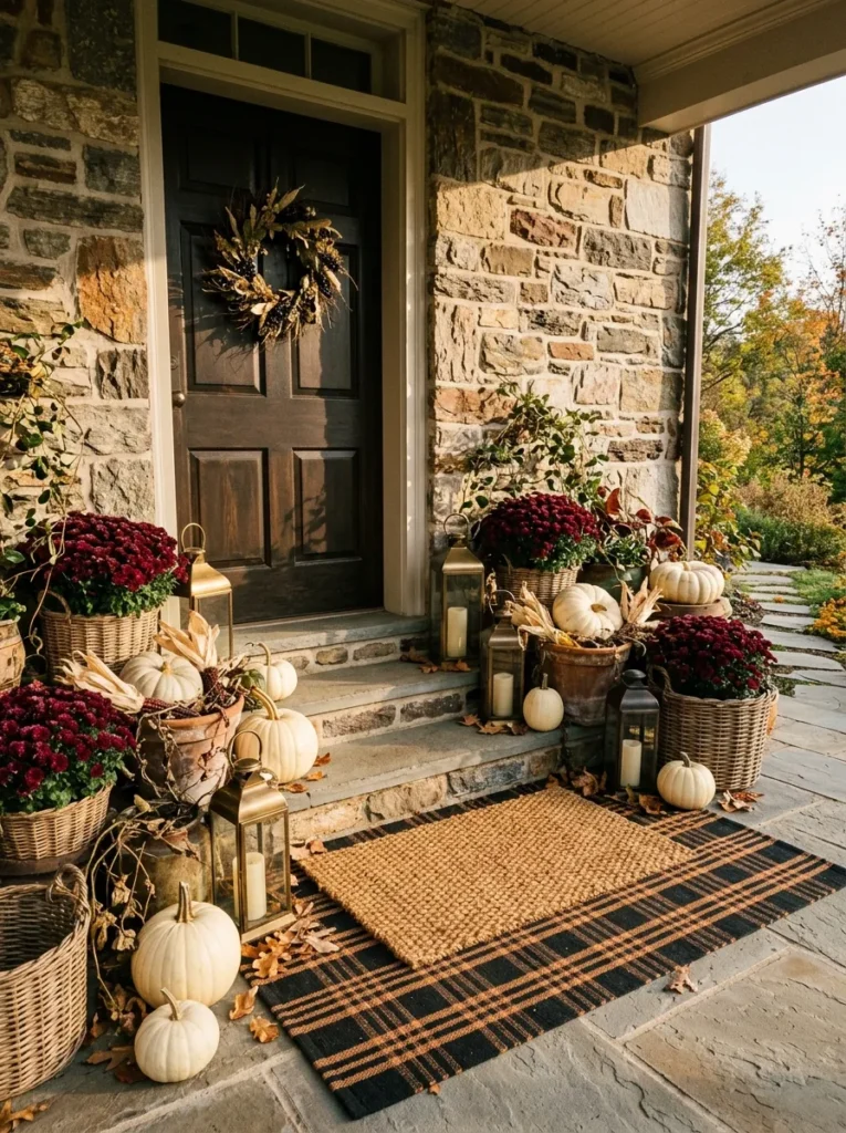 Layered Plaid Rug