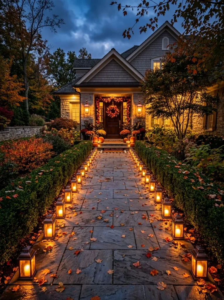 Luminary Lined Path