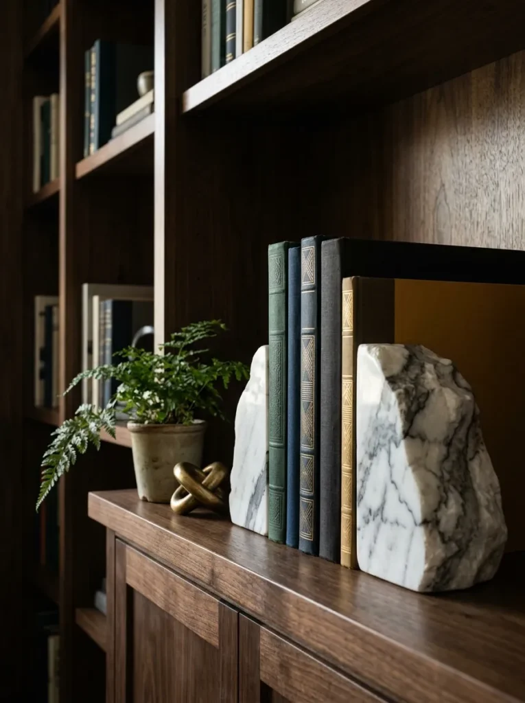 Marble Bookend Pair