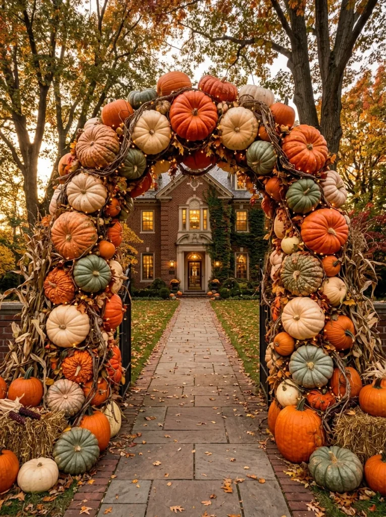 Massive Pumpkin Arch